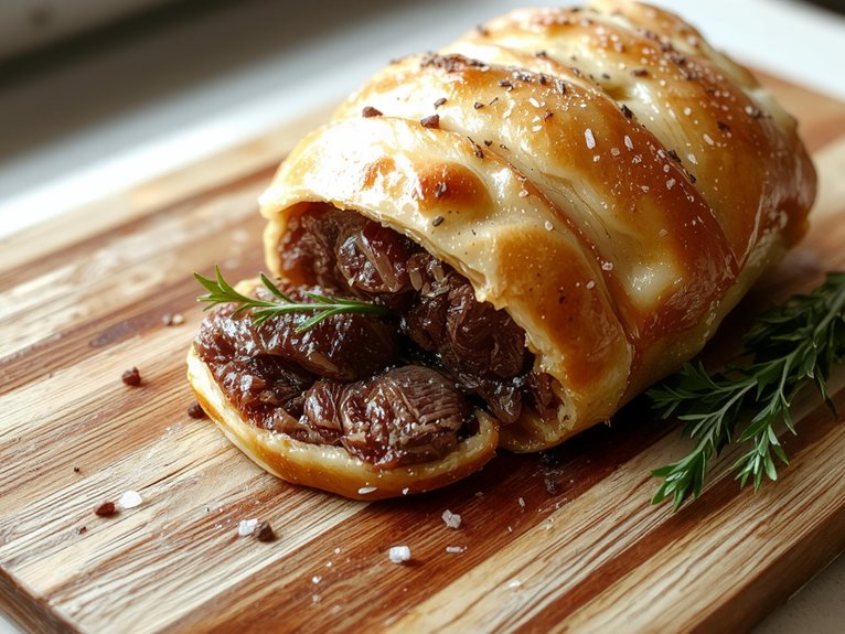 beef wrapped in pastry