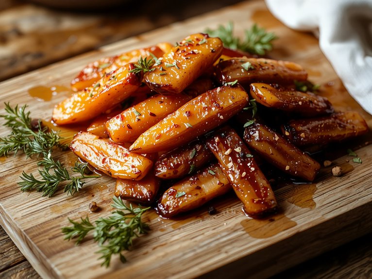 carrots roasted with herbs