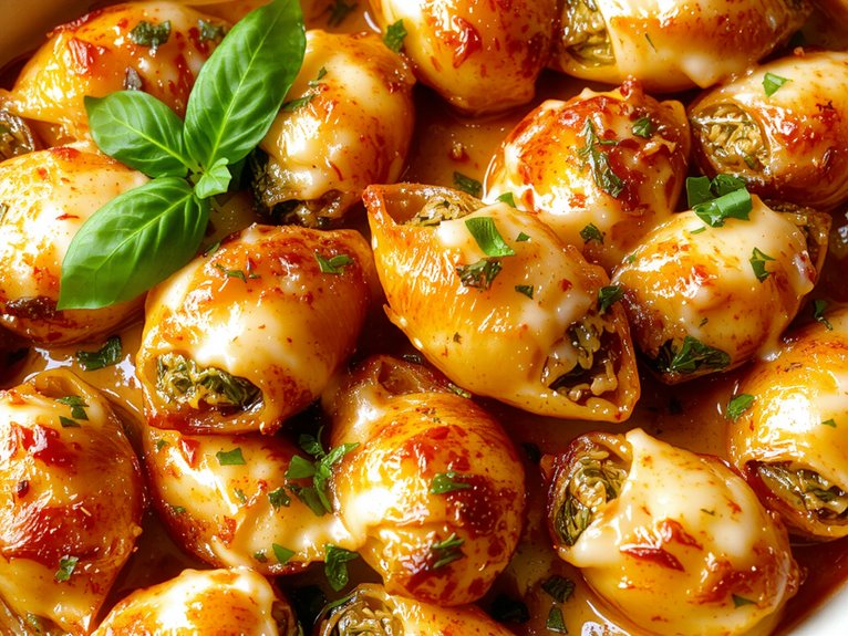 cheesy baked pasta shells