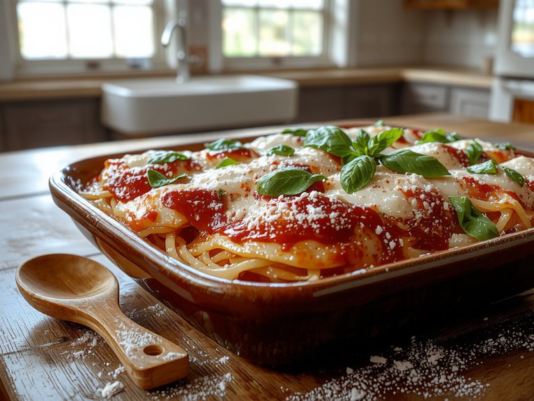cheesy baked spaghetti recipe