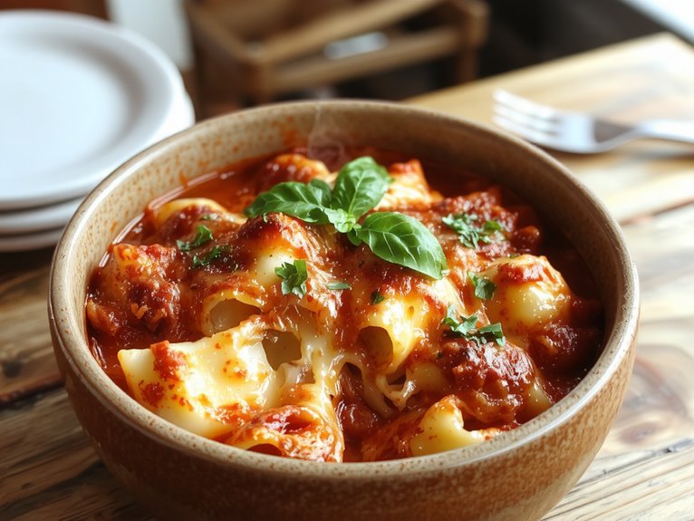 cheesy italian pasta dish