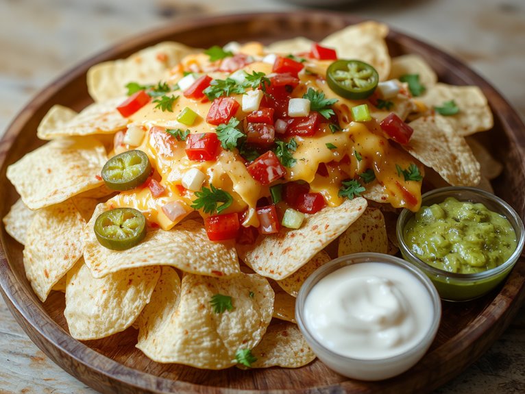 cheesy tortilla chip snack