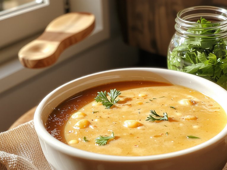 comforting hearty pea soup