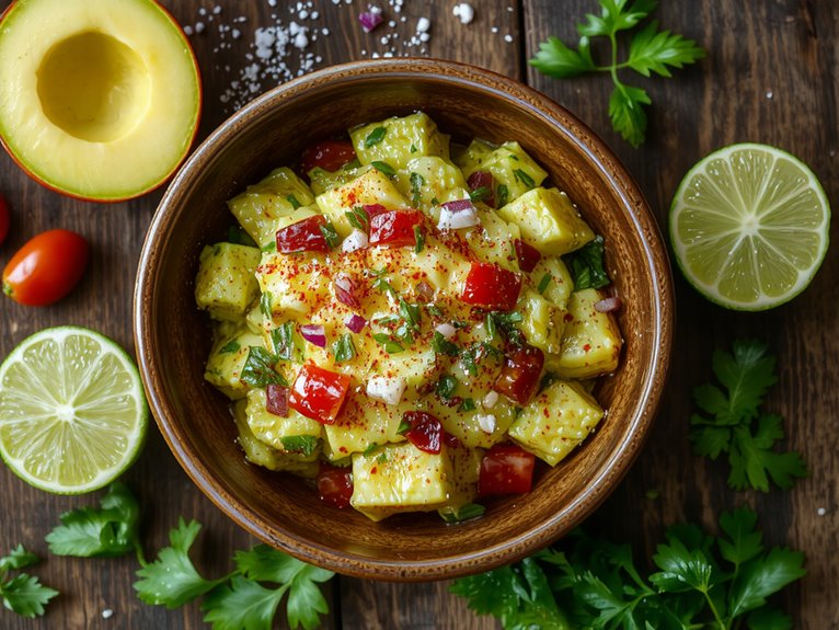 creamy avocado lime dip