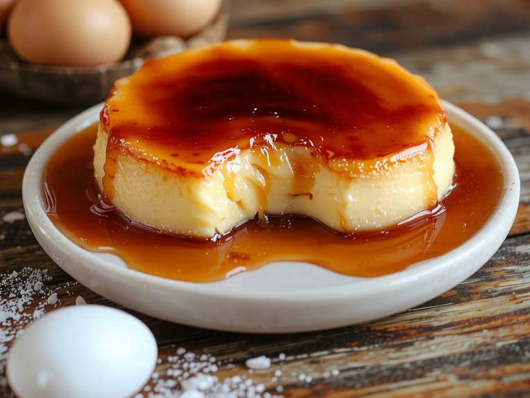 creamy caramel custard dessert