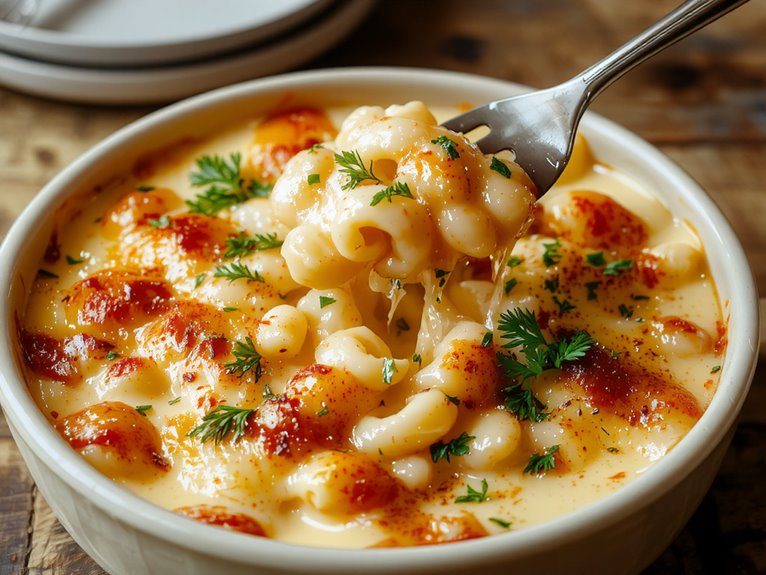 creamy cheese pasta dish