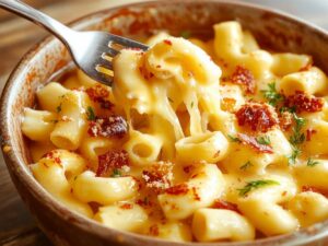 creamy cheese pasta dish
