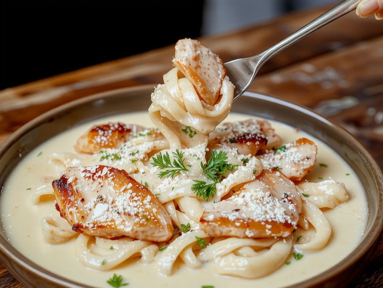 creamy chicken alfredo recipe