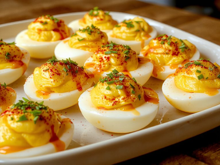 creamy deviled egg appetizer