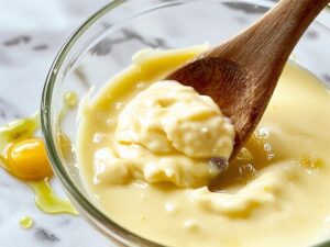 creamy egg based condiment