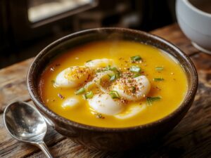 creamy egg ribbon soup