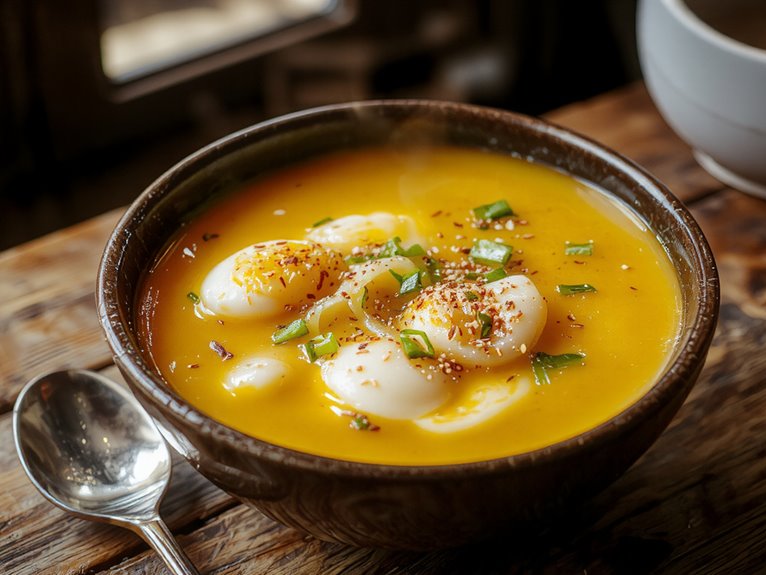 creamy egg ribbon soup