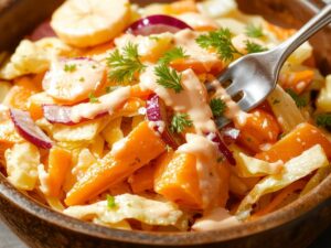 creamy fresh vegetable salad