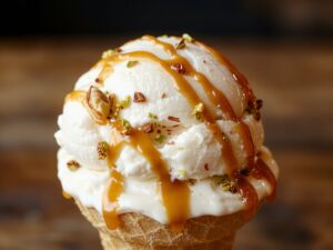 creamy frozen dessert creation