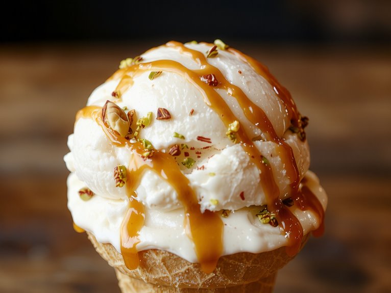 creamy frozen dessert creation