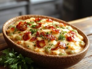 creamy homemade bean casserole