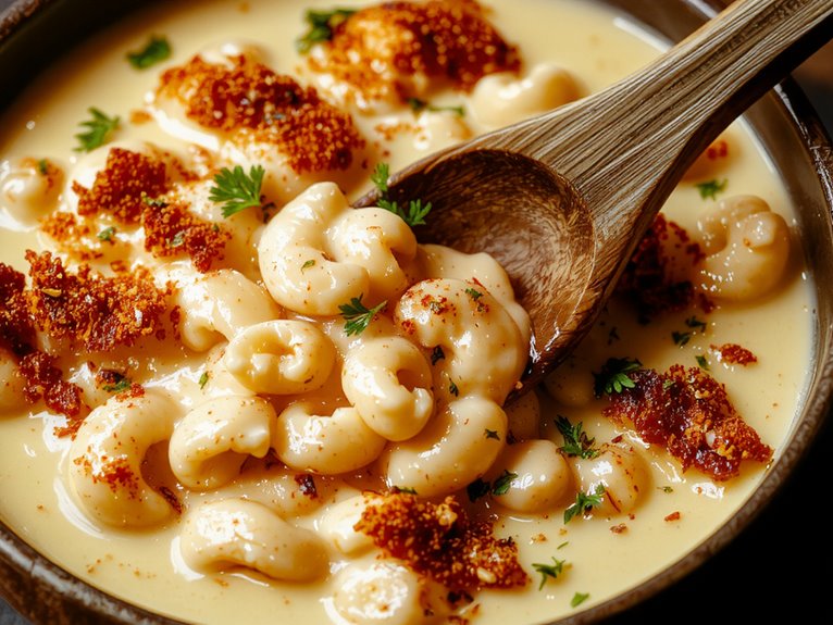 creamy homemade mac cheese
