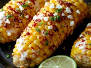 creamy spicy grilled corn
