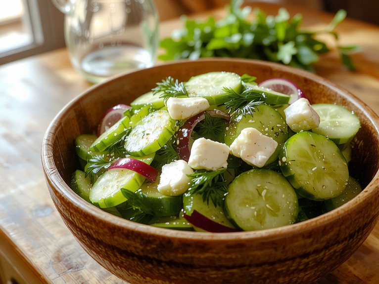 crisp tangy fresh salad
