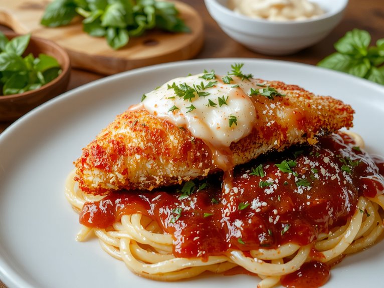 crispy baked cheesy chicken