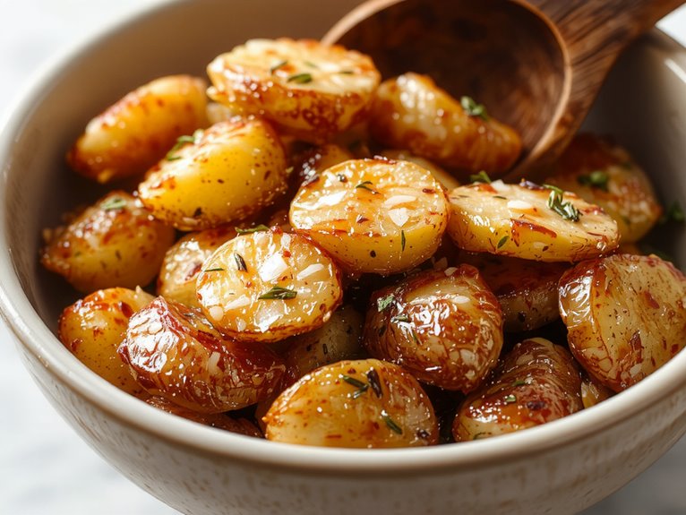 crispy golden roasted potatoes