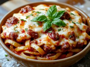 delicious baked italian pasta
