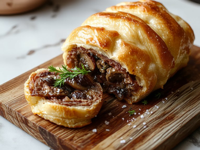 elegant beef pastry dish
