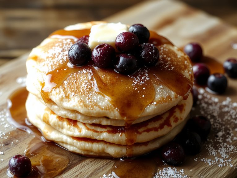 fluffy classic breakfast pancakes