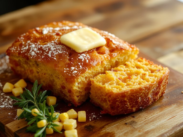 fluffy sweet golden bread