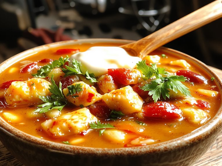 hearty homemade chicken chili