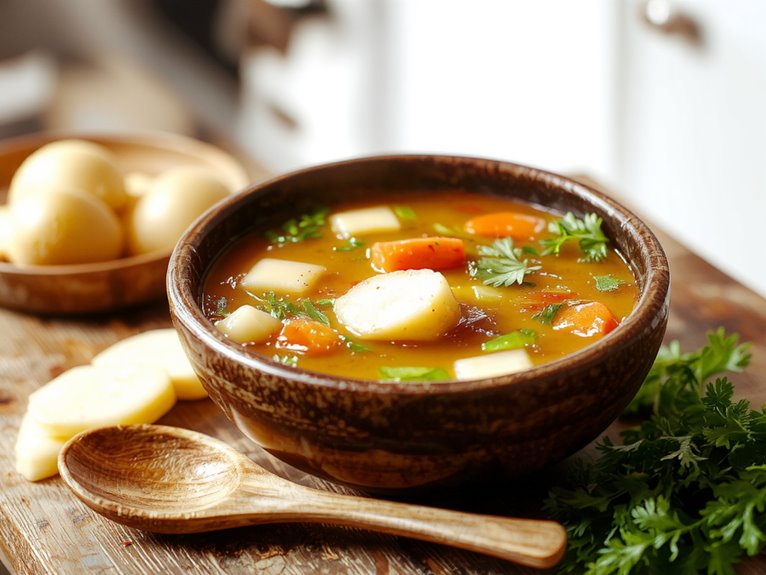 hearty homemade veggie soup