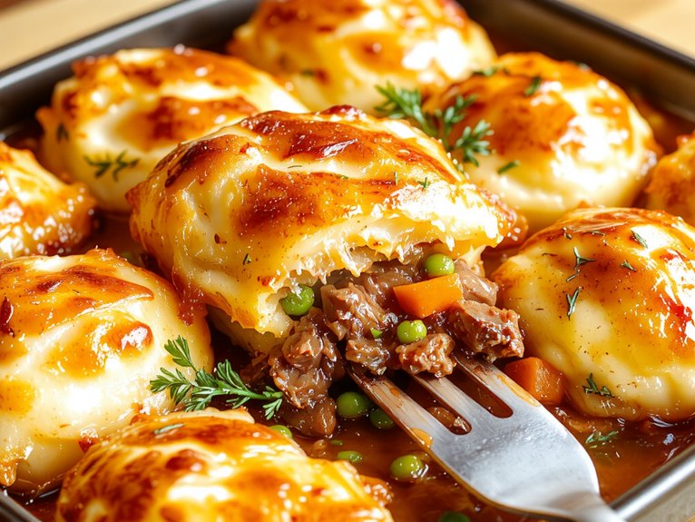 hearty meat and potato pie