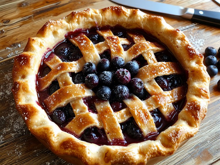 homemade blueberry pie recipe