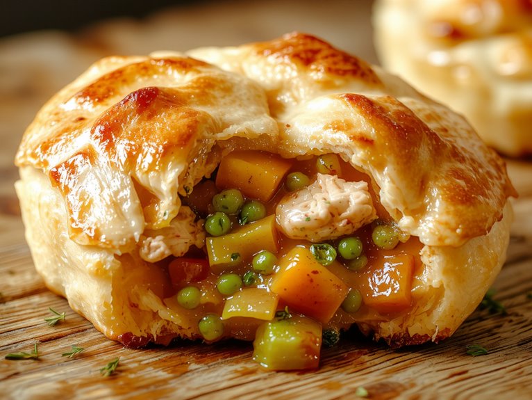 homemade comforting chicken pie