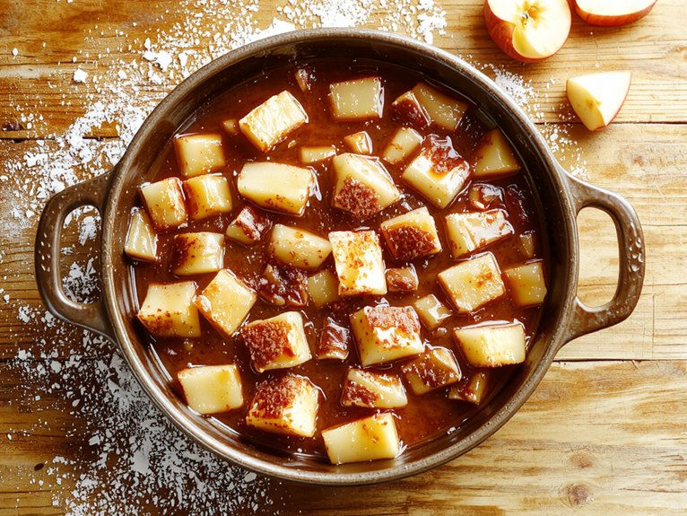 homemade spiced apple filling