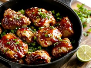 juicy sweet glazed chicken
