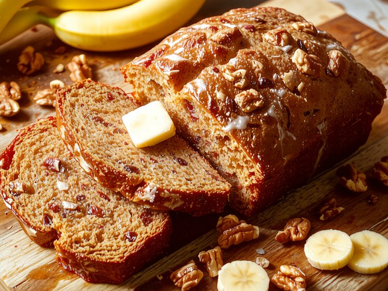 moist banana walnut bread