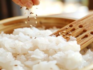 perfectly seasoned sticky rice