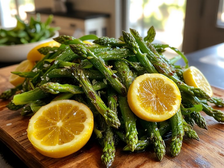 quick roasted asparagus dish