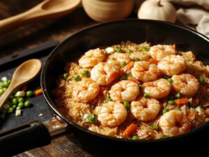 quick shrimp rice dish