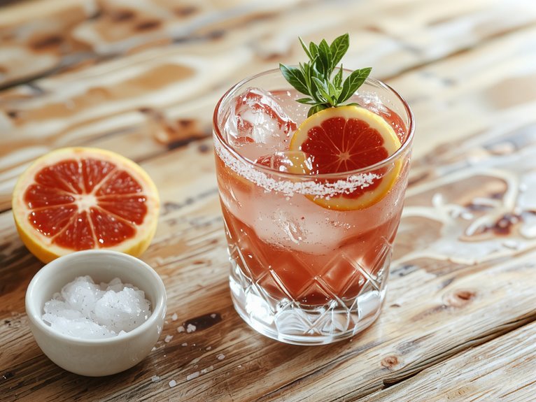 refreshing citrus cocktail creation