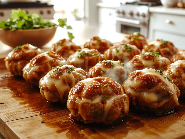 savory cheese sausage balls