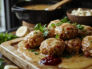 savory swedish meatball delicacy