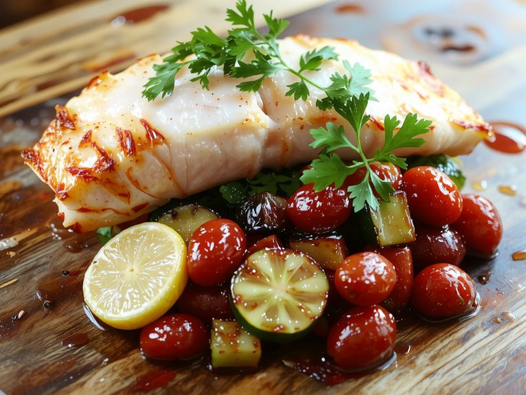 seasoned baked mahi mahi