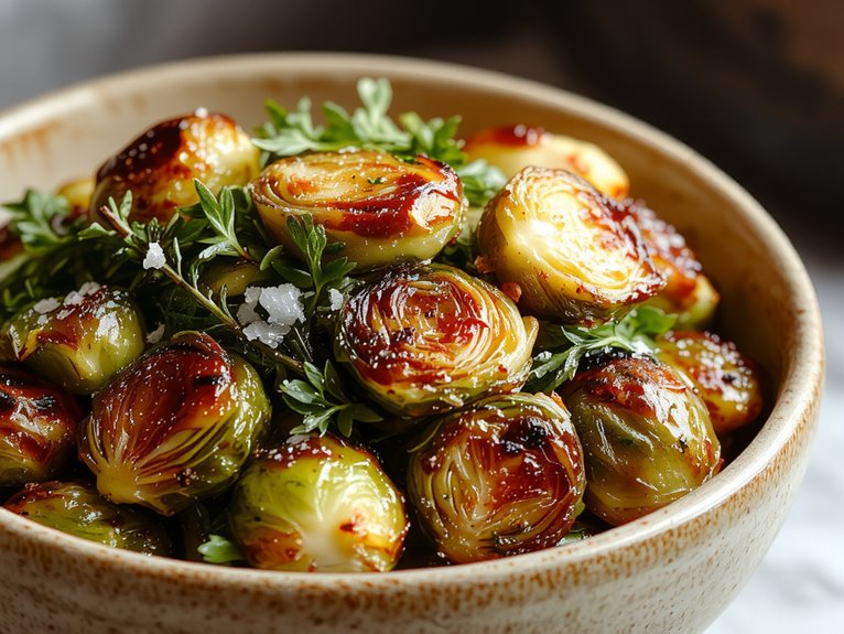 simple roasted brussel sprouts