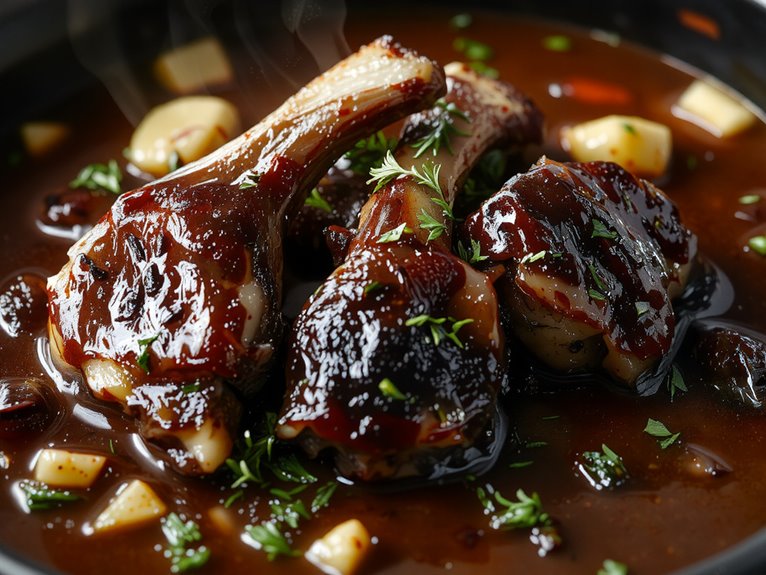 slow cooked rich oxtail