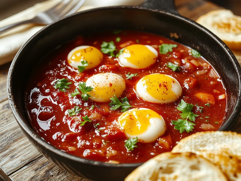 spiced tomato egg dish