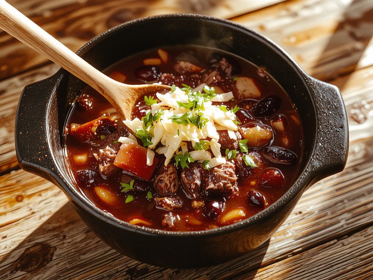 spicy hearty flavorful comforting