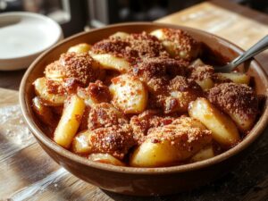 sweet crunchy apple dessert