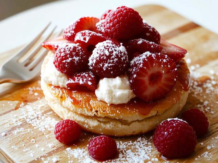 sweet strawberry shortcake dessert